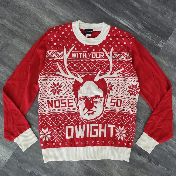 The Office Sweaters - Red | The Office | Ugly Xmas Sweater